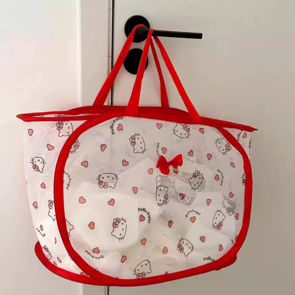 Home Edit Bathroom Storage - Anime Sanrio Hello Kitty Folding Dirty