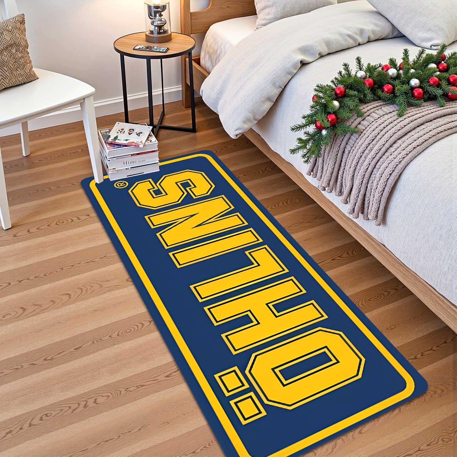 Home Bathroom Rugs - VIKAMA Blue Racing Theme Product, “OHLINS”