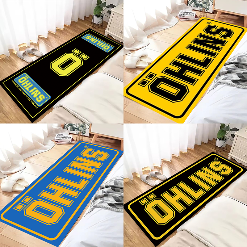 Home Bathroom Rugs - O-Ohlins Motorcycle Carpet Garage Mat Racing