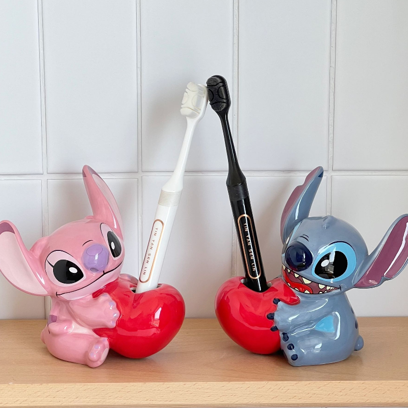 Home Edit Bathroom Storage - Disney Lilo Stitch cartoon cute ceramic