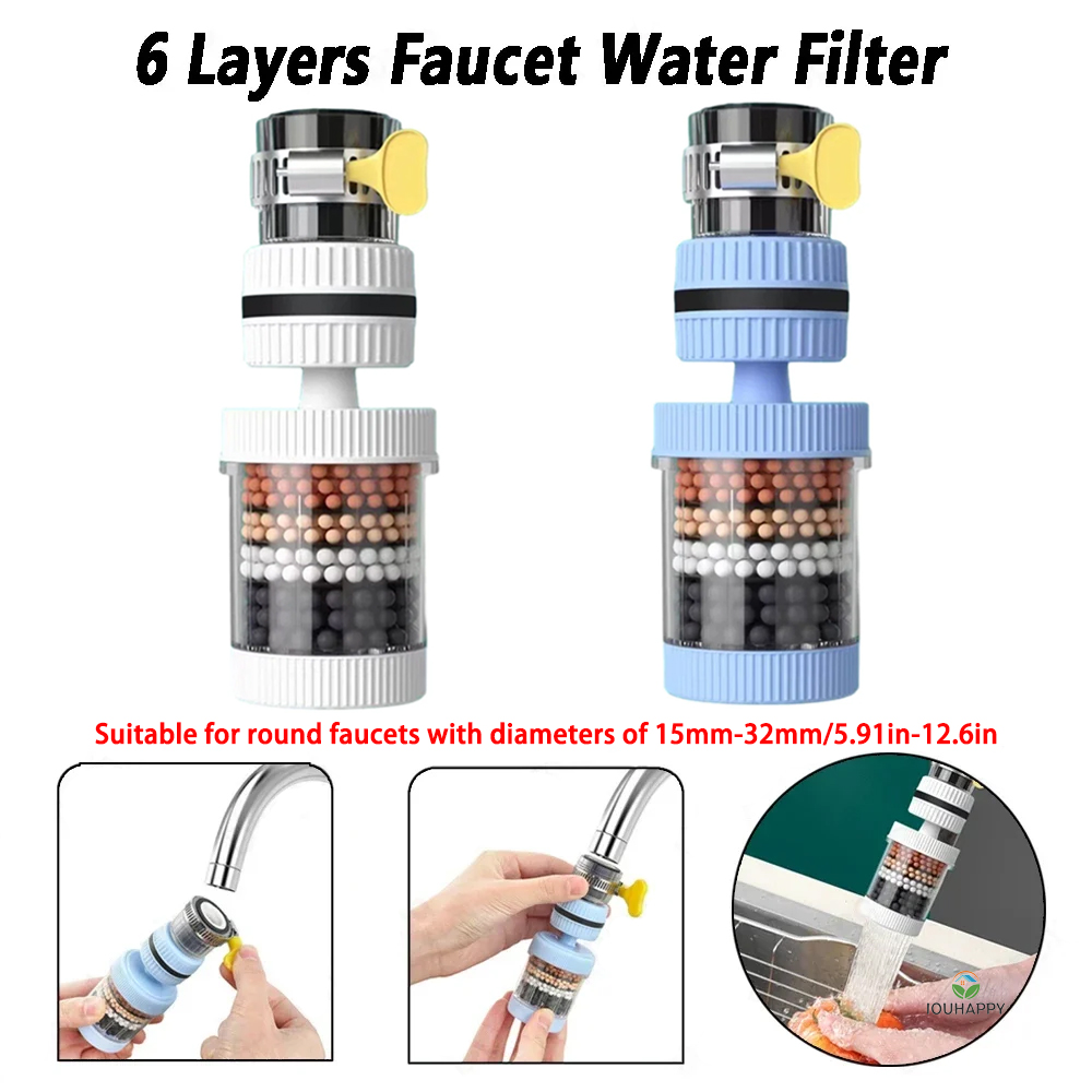 Universal Shower Faucet 6 Laye - Home Bathroom Water Filter recensione e prezzo