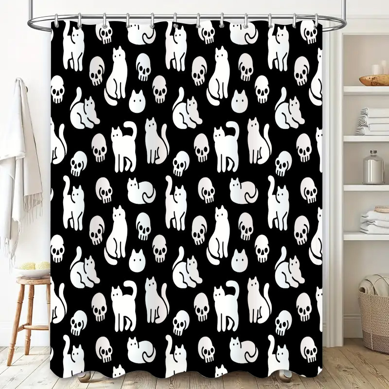 Cat Shower Curtain Cute Kitten - Home Bathroom Design Ideas recensione e prezzo