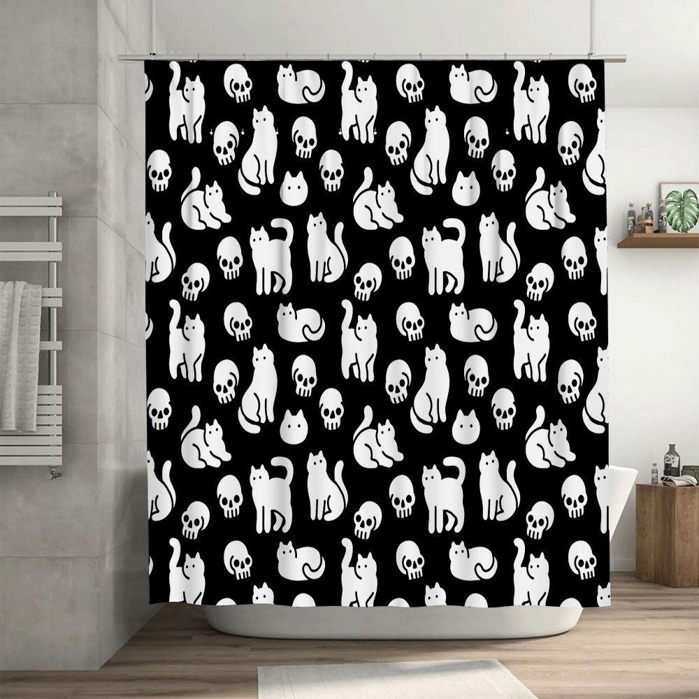 Cat Shower Curtain Cute Kitten - Home Bathroom Design Ideas recensione e prezzo
