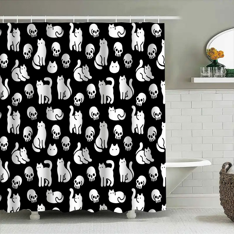Cat Shower Curtain Cute Kitten - Home Bathroom Design Ideas recensione e prezzo