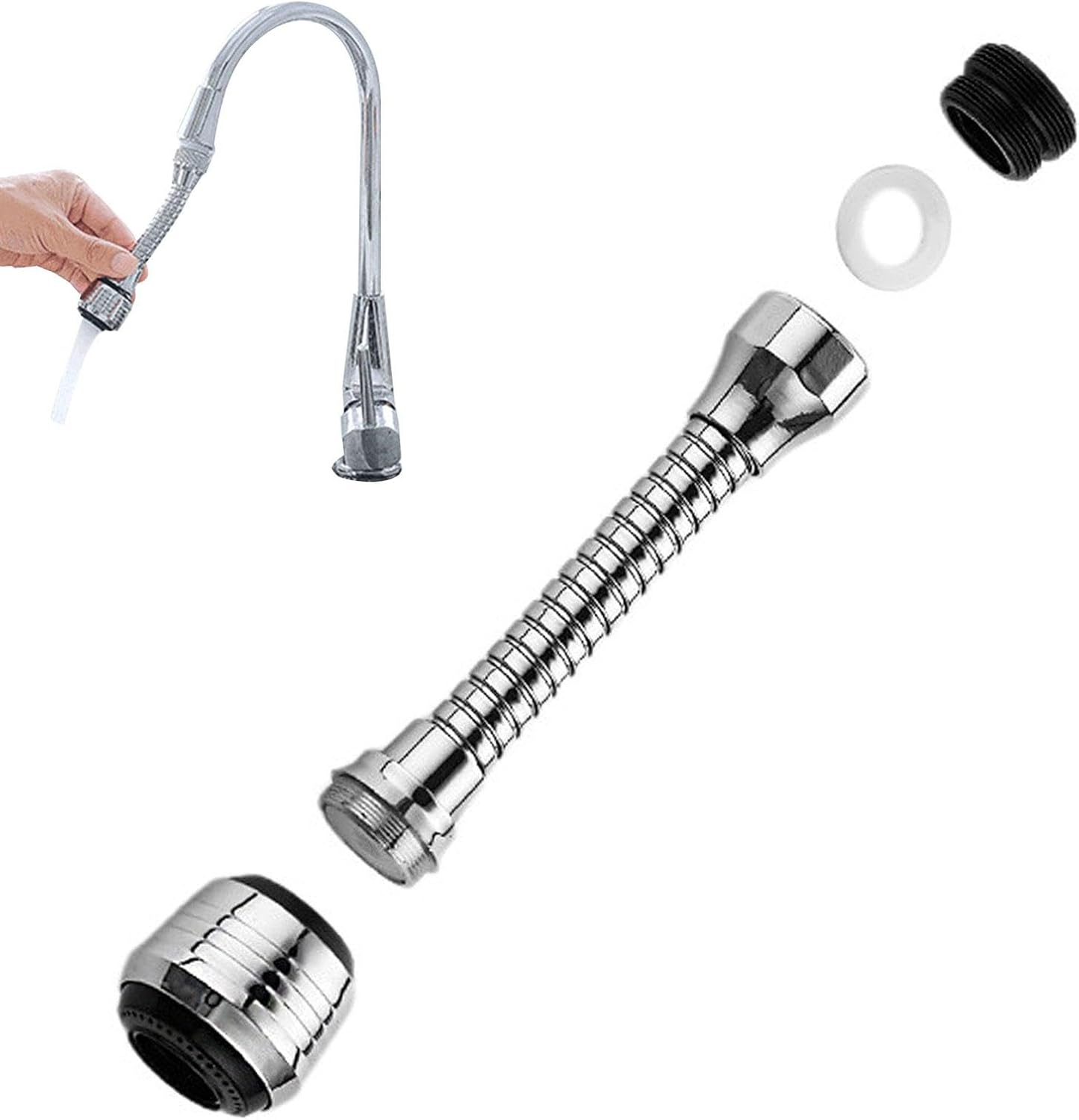 2PCS 360 ° Adjustment Kitchen  - Home Bathroom Water Filter recensione e prezzo