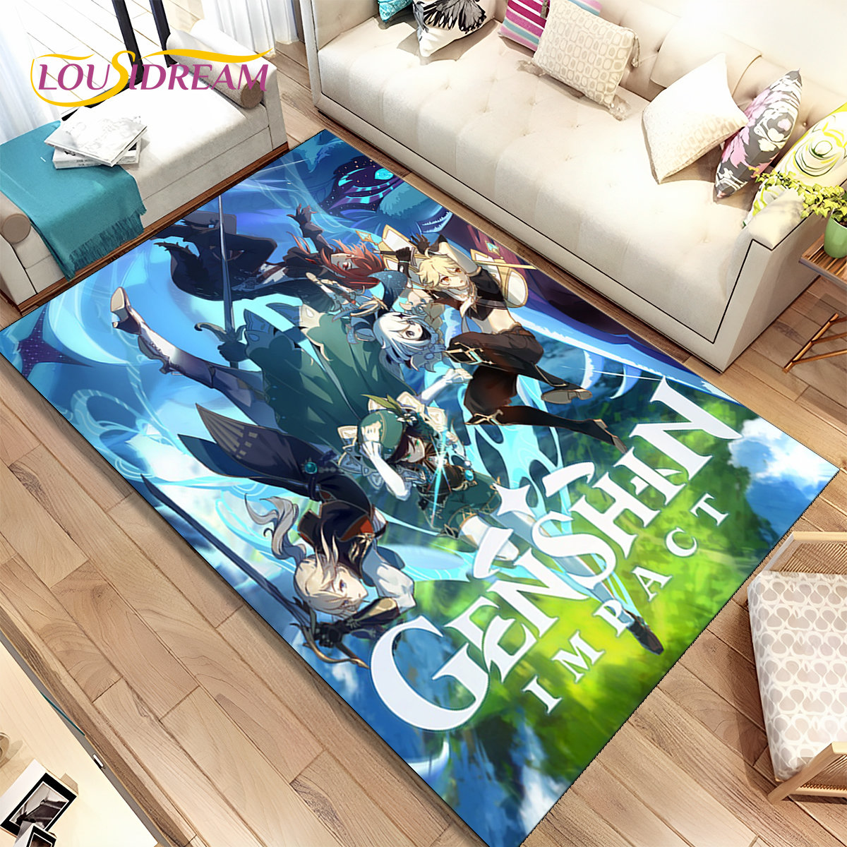 Genshin Impact Cartoon Game Ar - Home Bathroom Rugs recensione e prezzo