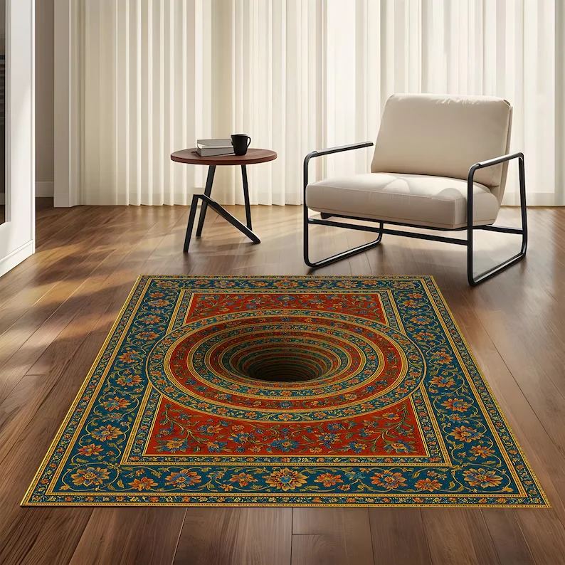 3D Illusion Area Rug with Vort - Home Bathroom Design Ideas recensione e prezzo