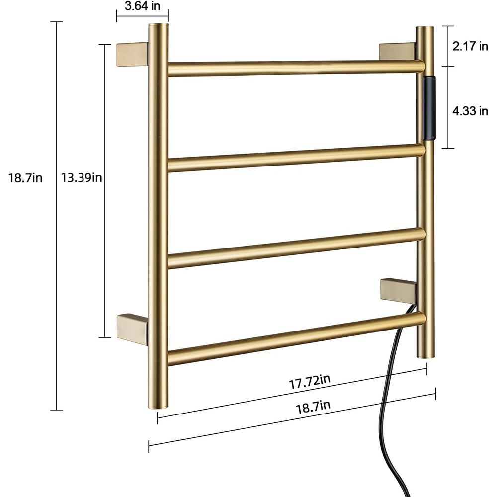 4-Bar Wall-Mounted Electric To - Towel Bar Stainless recensione e prezzo