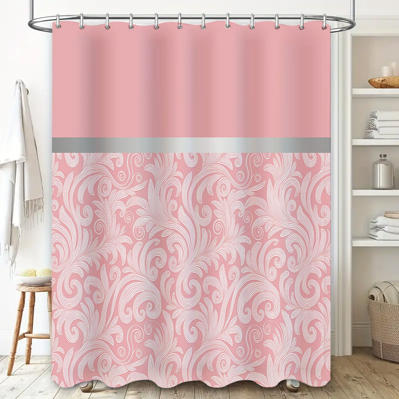 Pink Bath Shower Curtain Fabri - Home Bathroom Design Ideas recensione e prezzo