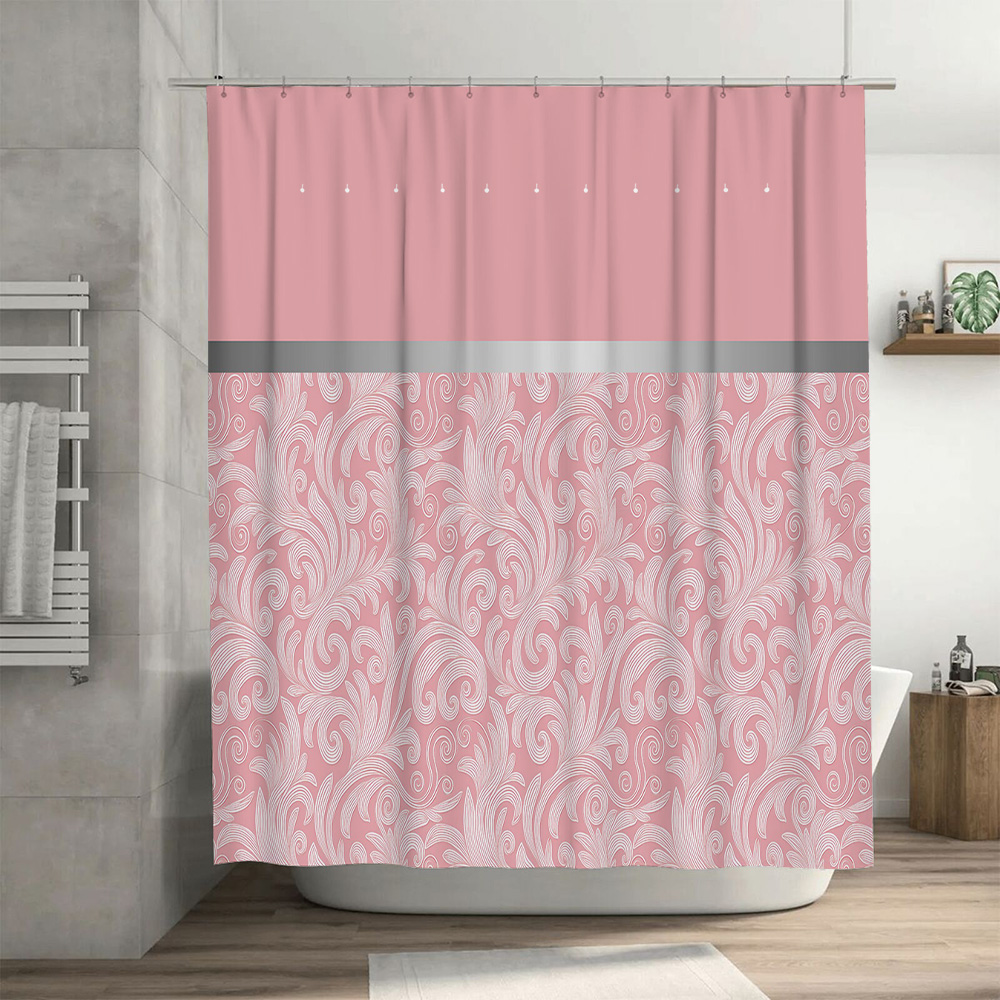 Pink Bath Shower Curtain Fabri - Home Bathroom Design Ideas recensione e prezzo
