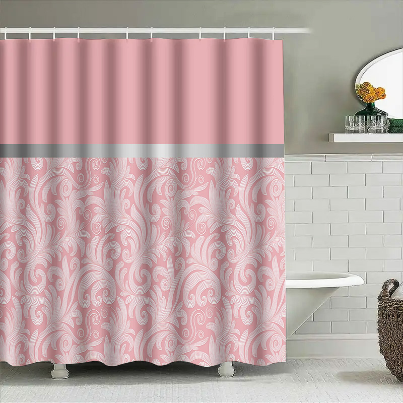 Pink Bath Shower Curtain Fabri - Home Bathroom Design Ideas recensione e prezzo