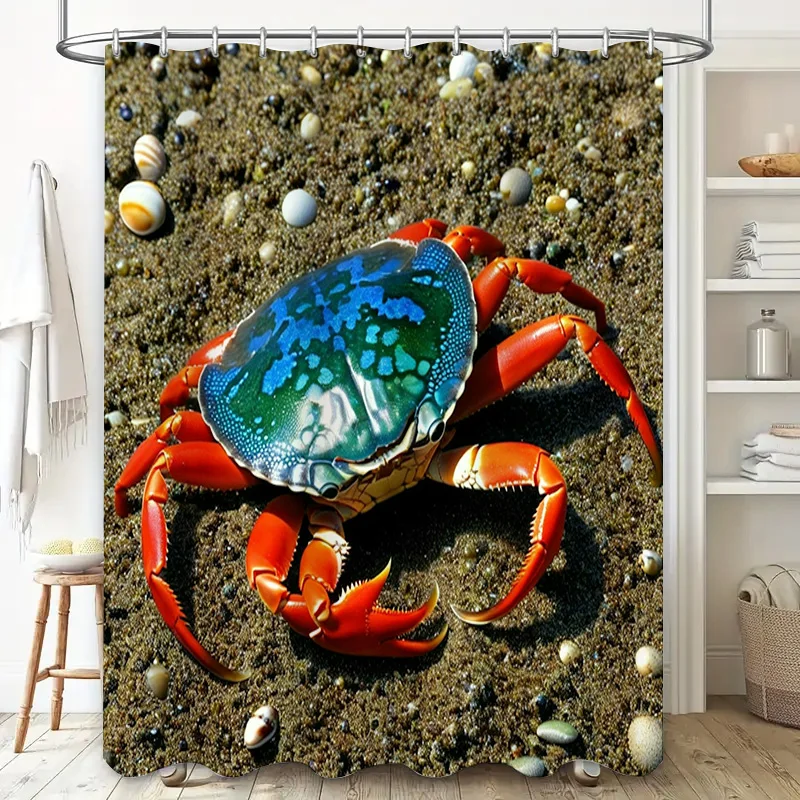 3D Printed Shower Curtain Blue - Home Bathroom Design Ideas recensione e prezzo