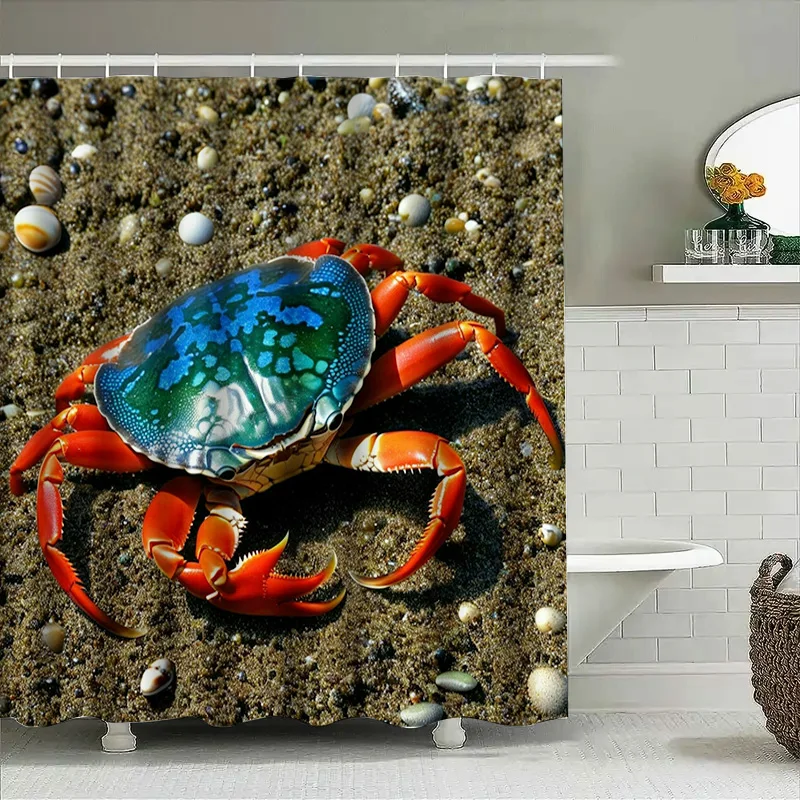 3D Printed Shower Curtain Blue - Home Bathroom Design Ideas recensione e prezzo