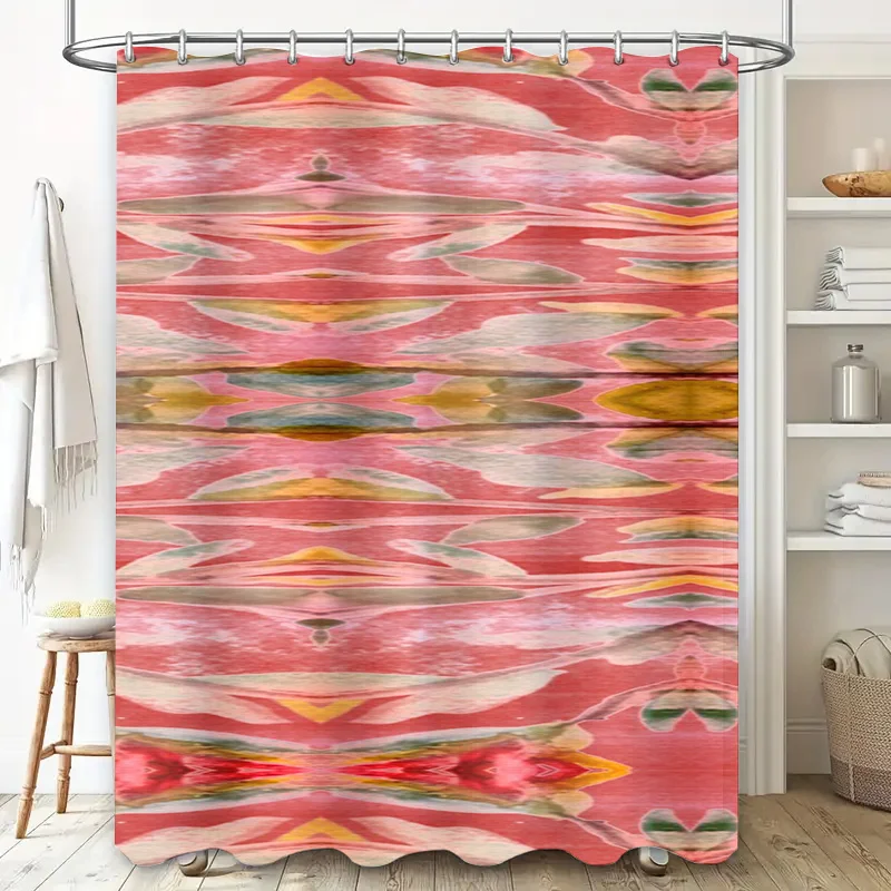 Abstract Watercolor Shower Cur - Home Bathroom Design Ideas recensione e prezzo