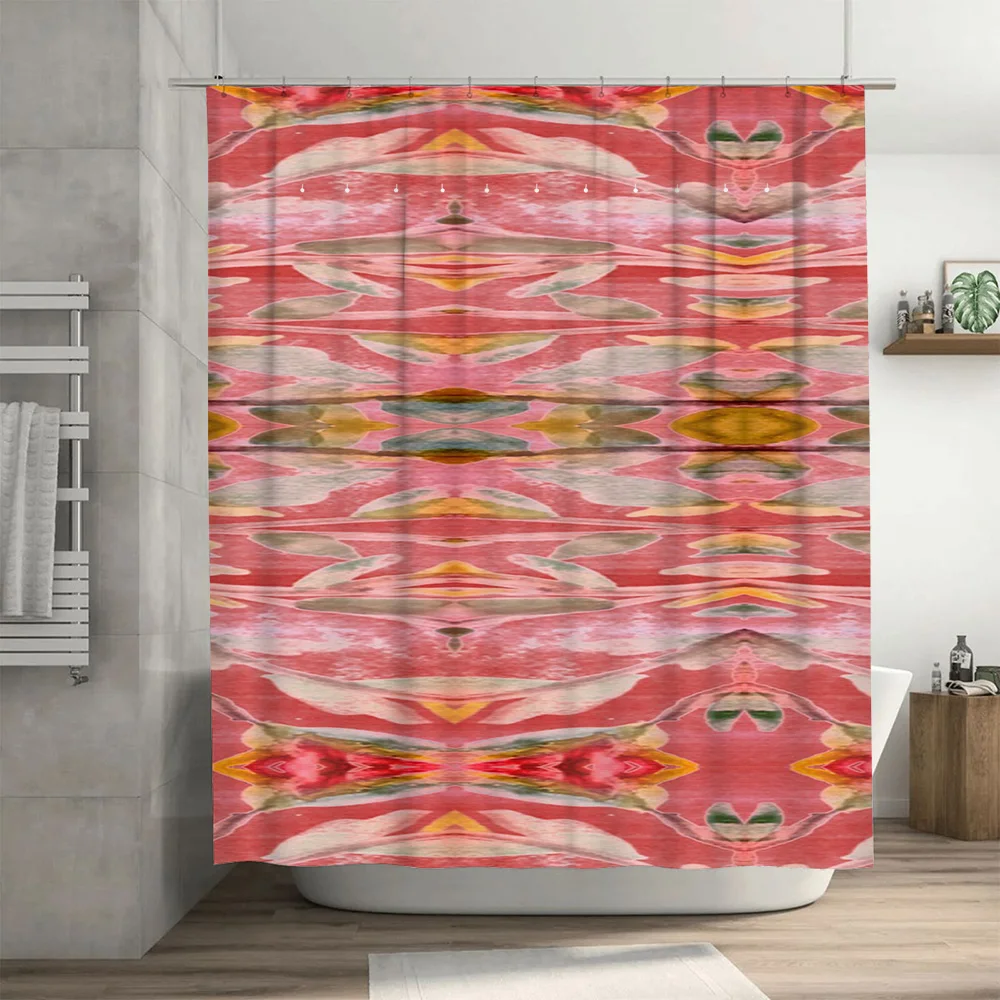 Abstract Watercolor Shower Cur - Home Bathroom Design Ideas recensione e prezzo