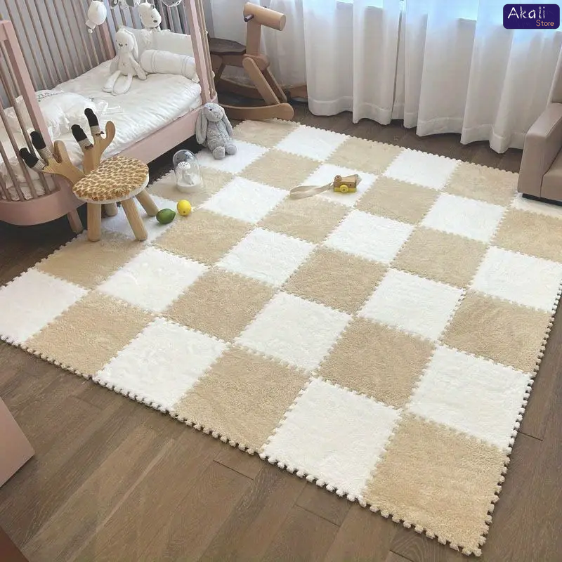 4/12pcs Plush Puzzle Foam Floo - Home Goods Bathroom Mats recensione e prezzo