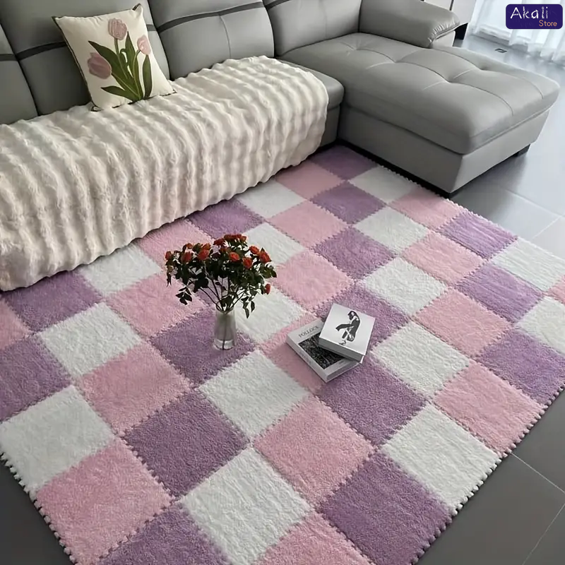 4/12pcs Plush Puzzle Foam Floo - Home Goods Bathroom Mats recensione e prezzo