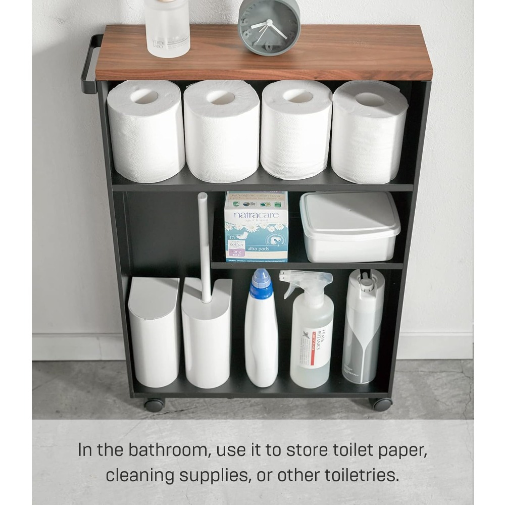 Yamazaki Home Tower Rolling Sl - Yamazaki Home Bathroom Storage recensione e prezzo