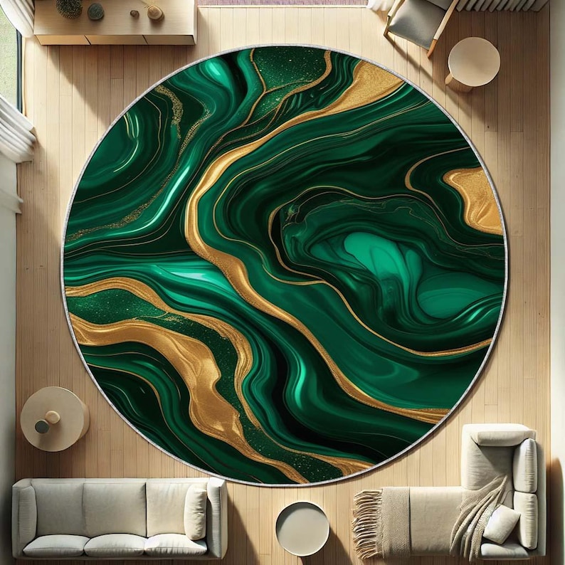 Emerald Moss Round Rug, Nature - Home Bathroom Design Ideas recensione e prezzo