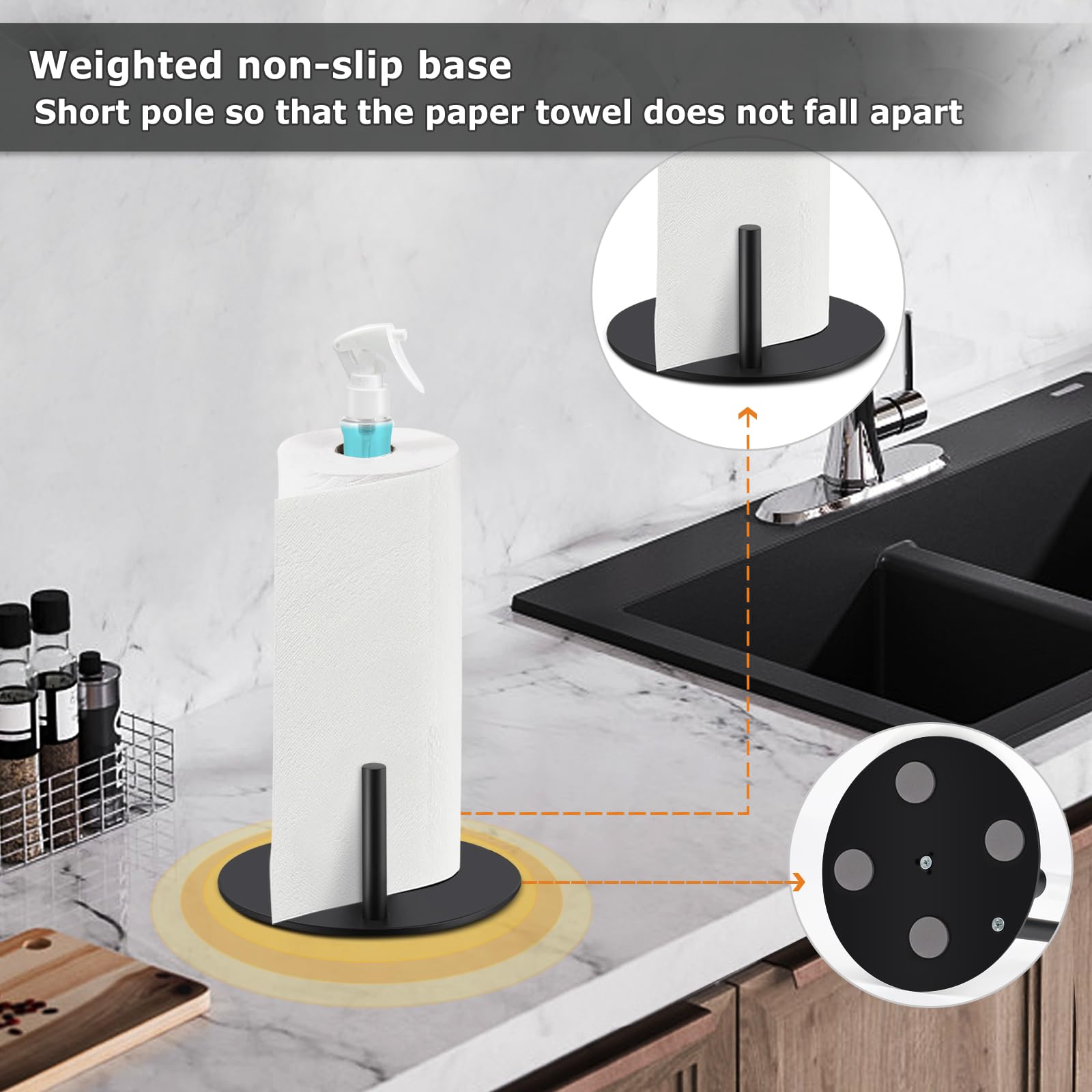 Paper Towel Holder with Spray  - Towel Bar Stainless recensione e prezzo
