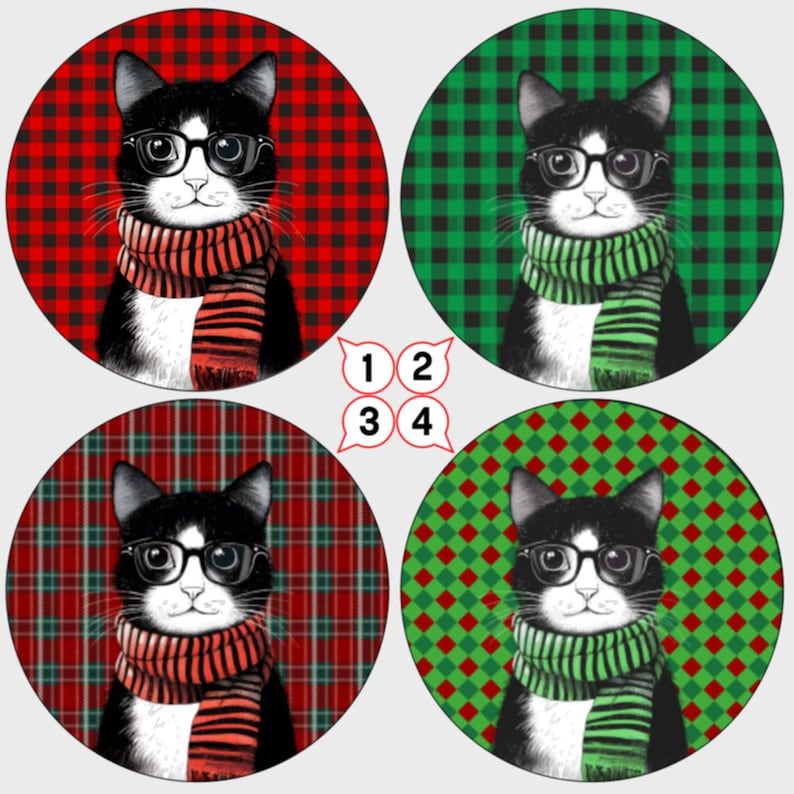 Christmas Cat Round Rug with P - Home Bathroom Design Ideas recensione e prezzo