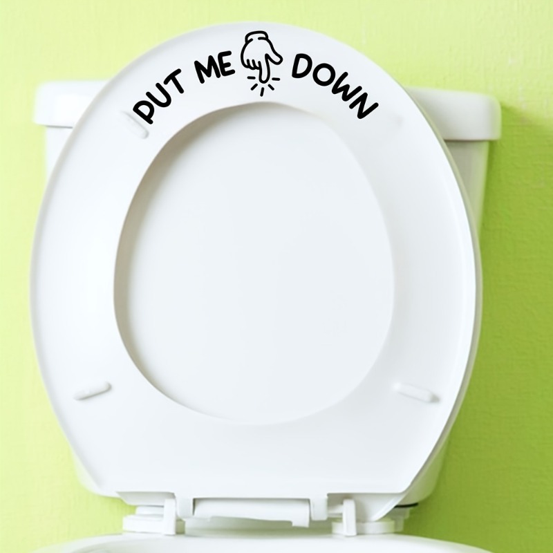 2Pcs Funny Toilet Sticker PUT  - Home Bathroom Design Ideas recensione e prezzo