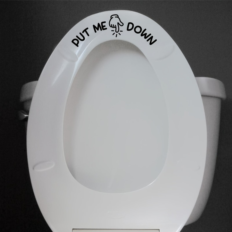 2Pcs Funny Toilet Sticker PUT  - Home Bathroom Design Ideas recensione e prezzo