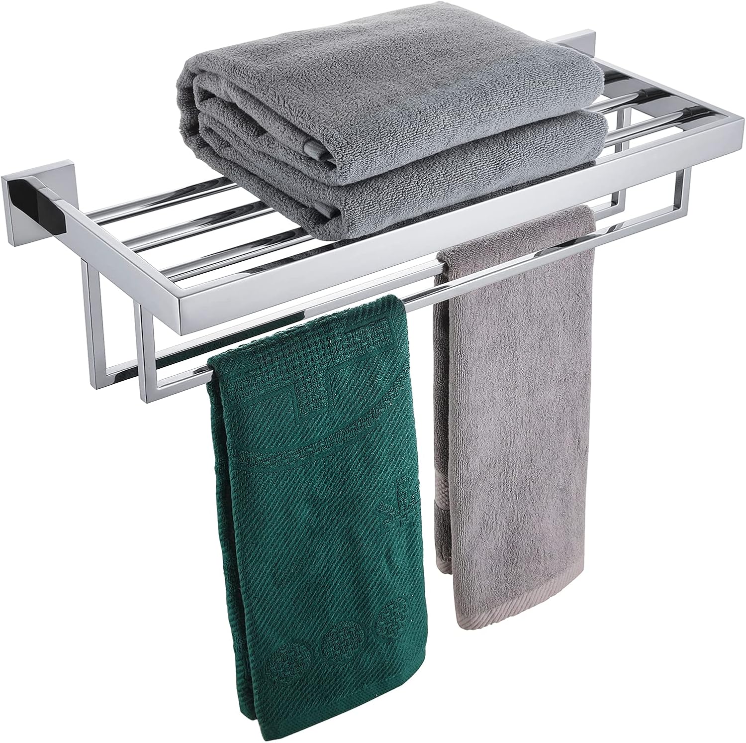 24'' Chrome Towel Shelf with T - Towel Bar Stainless recensione e prezzo