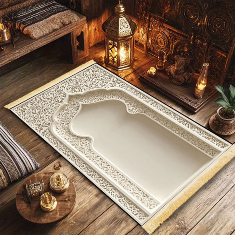 VIKAMA Islamic Prayer Rug With - Home Bathroom Rugs recensione e prezzo