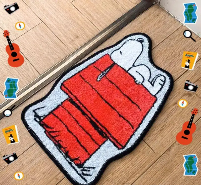 Cute Snoopy Cartoon Floor Mat  - Home Goods Bathroom Mats recensione e prezzo