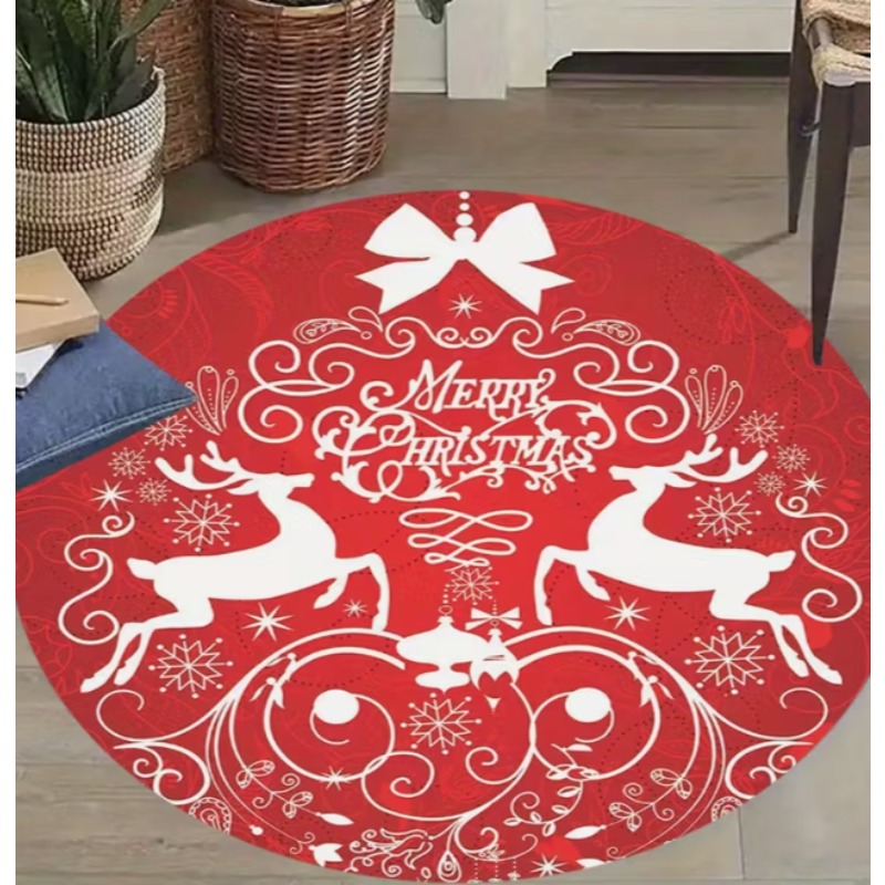 Christmas Themed carpet Santa  - Home Goods Bathroom Mats recensione e prezzo