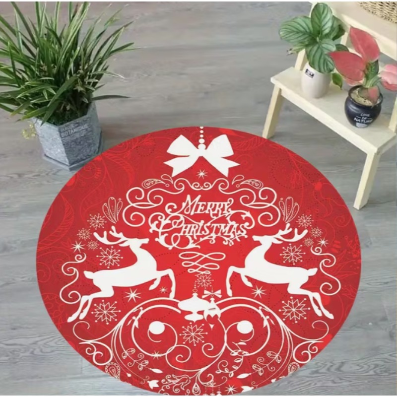 Christmas Themed carpet Santa  - Home Goods Bathroom Mats recensione e prezzo