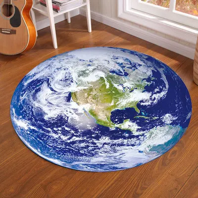 Galaxy Earth Moon Round Carpet - Home Bathroom Rugs recensione e prezzo