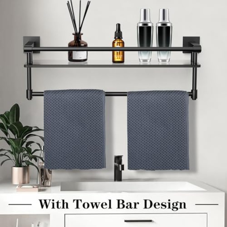 Glass Shelf for Bathroom 20 In - Towel Bar Stainless recensione e prezzo