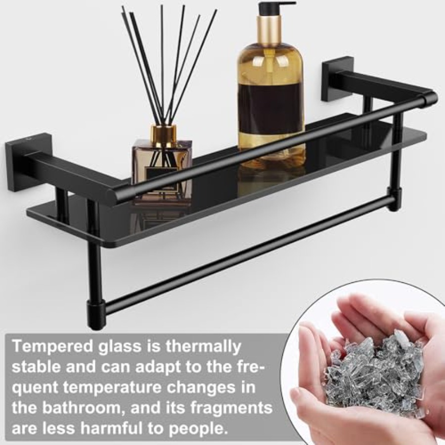Glass Shelf for Bathroom 20 In - Towel Bar Stainless recensione e prezzo