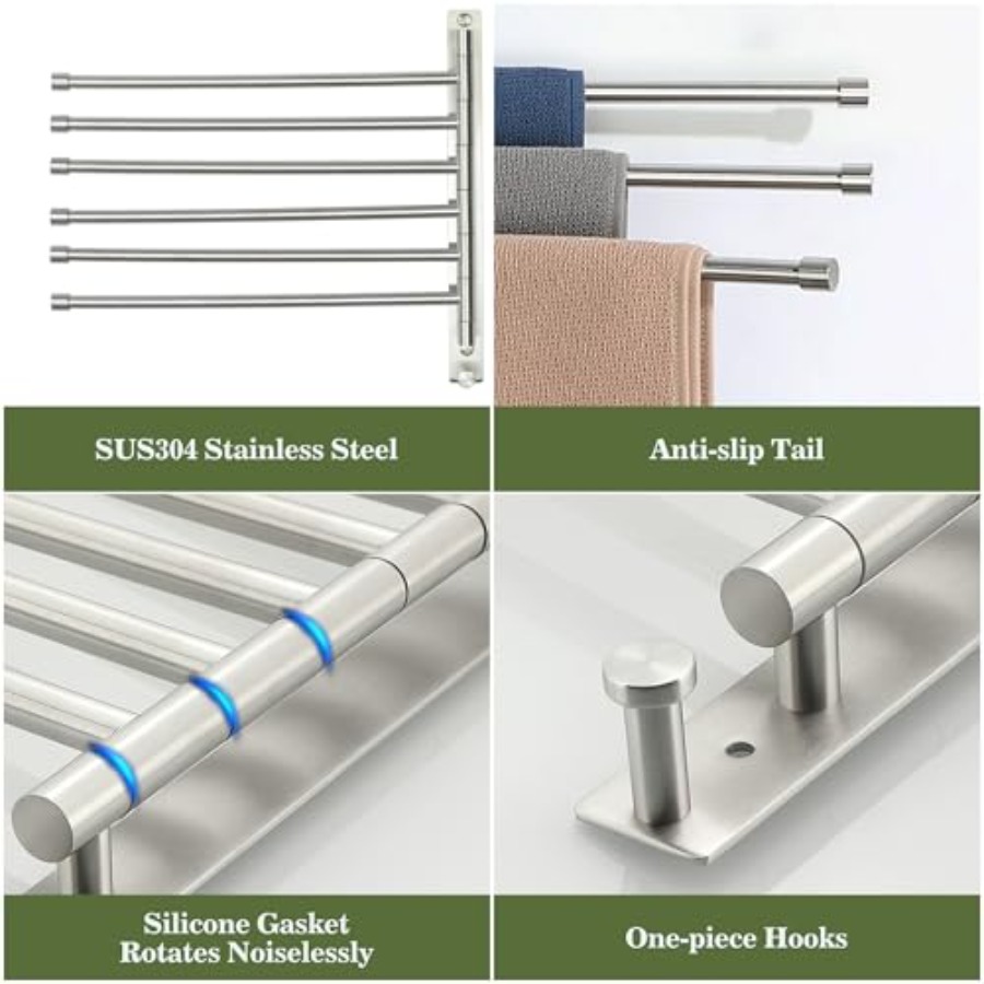 Swivel Towel Rack, SUS304 Stai - Towel Bar Stainless recensione e prezzo