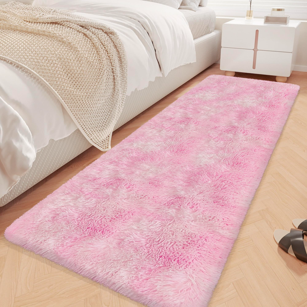 VIKAMA Gradient Blue Fluffy Ru - Home Bathroom Rugs recensione e prezzo