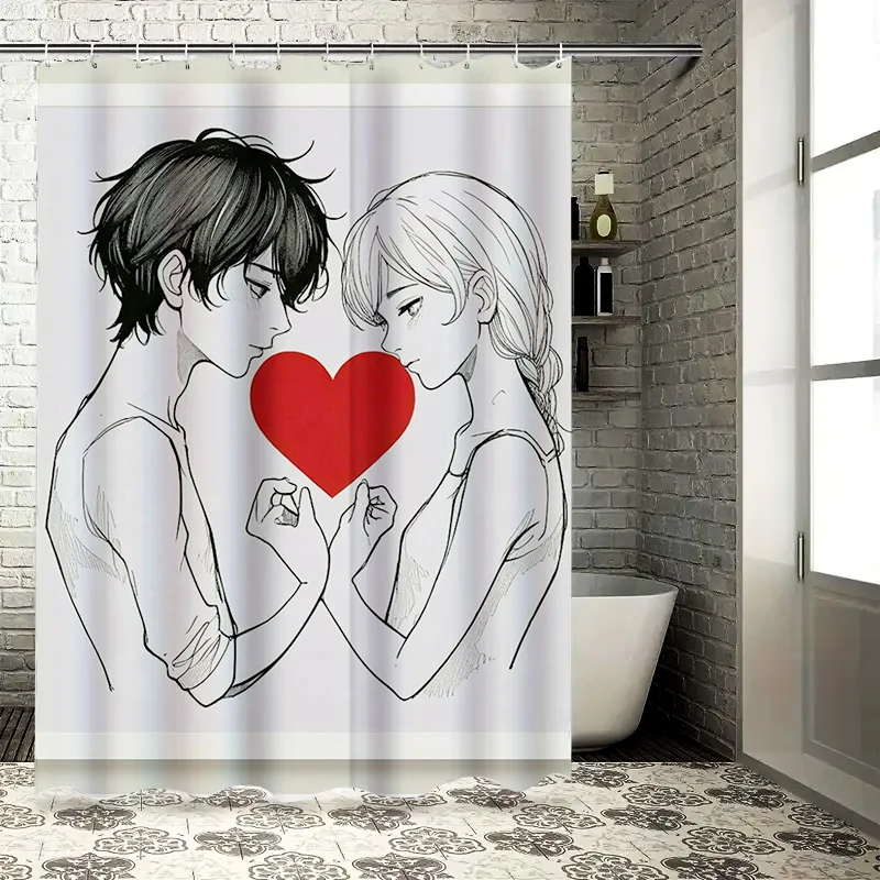 Romantic Couple Shower Curtain - Home Bathroom Design Ideas recensione e prezzo
