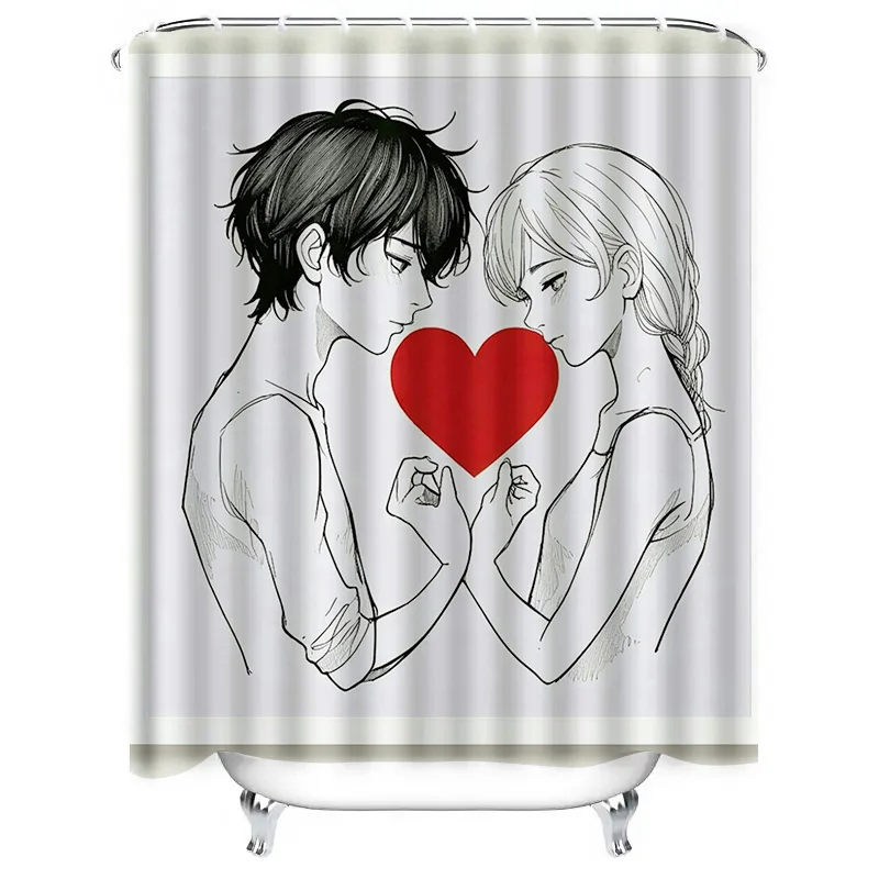 Romantic Couple Shower Curtain - Home Bathroom Design Ideas recensione e prezzo