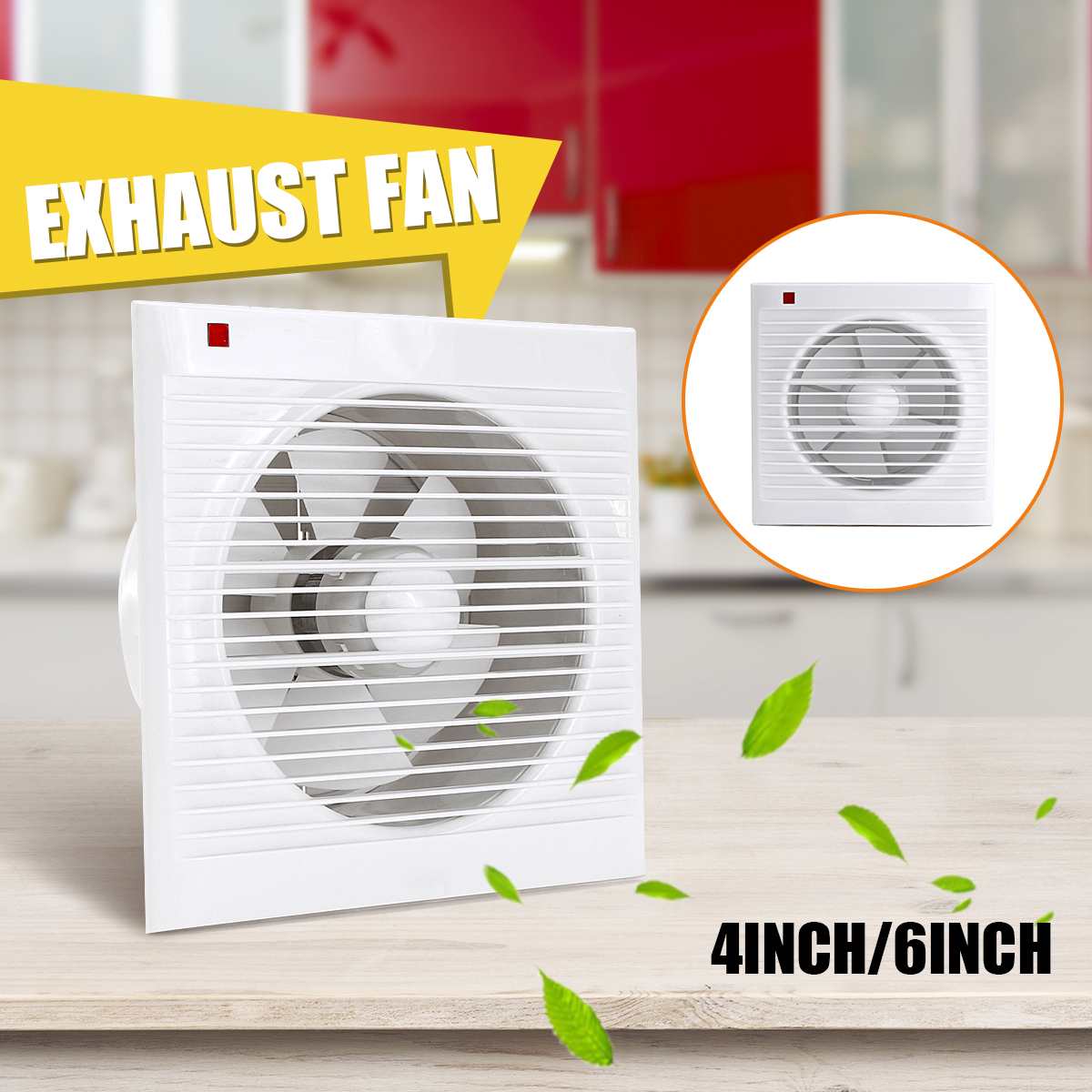 4 Inch 6 Inch 8 Inch 220V Mute - Home Bathroom Vent recensione e prezzo