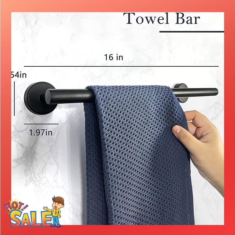 ABCL 14-Pieces Matte Black Bat - Towel Bar Stainless recensione e prezzo