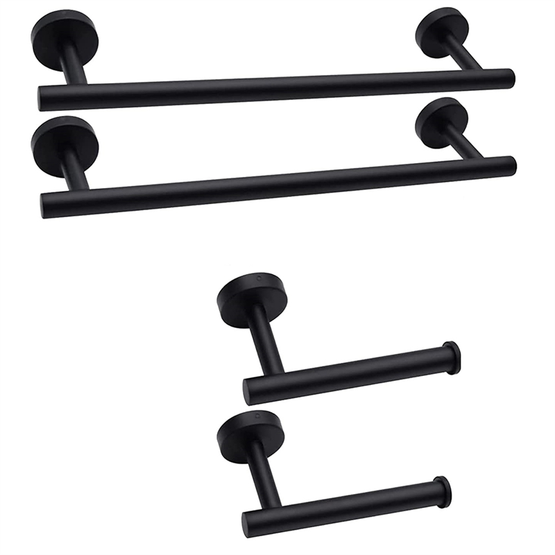 ABCL 14-Pieces Matte Black Bat - Towel Bar Stainless recensione e prezzo