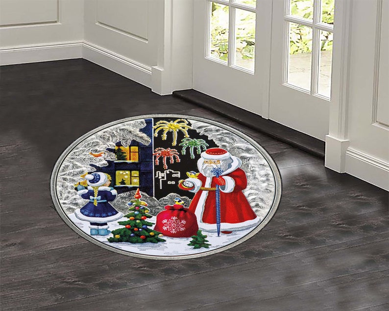 Christmas Tree Round Rug, Xmas - Home Bathroom Design Ideas recensione e prezzo
