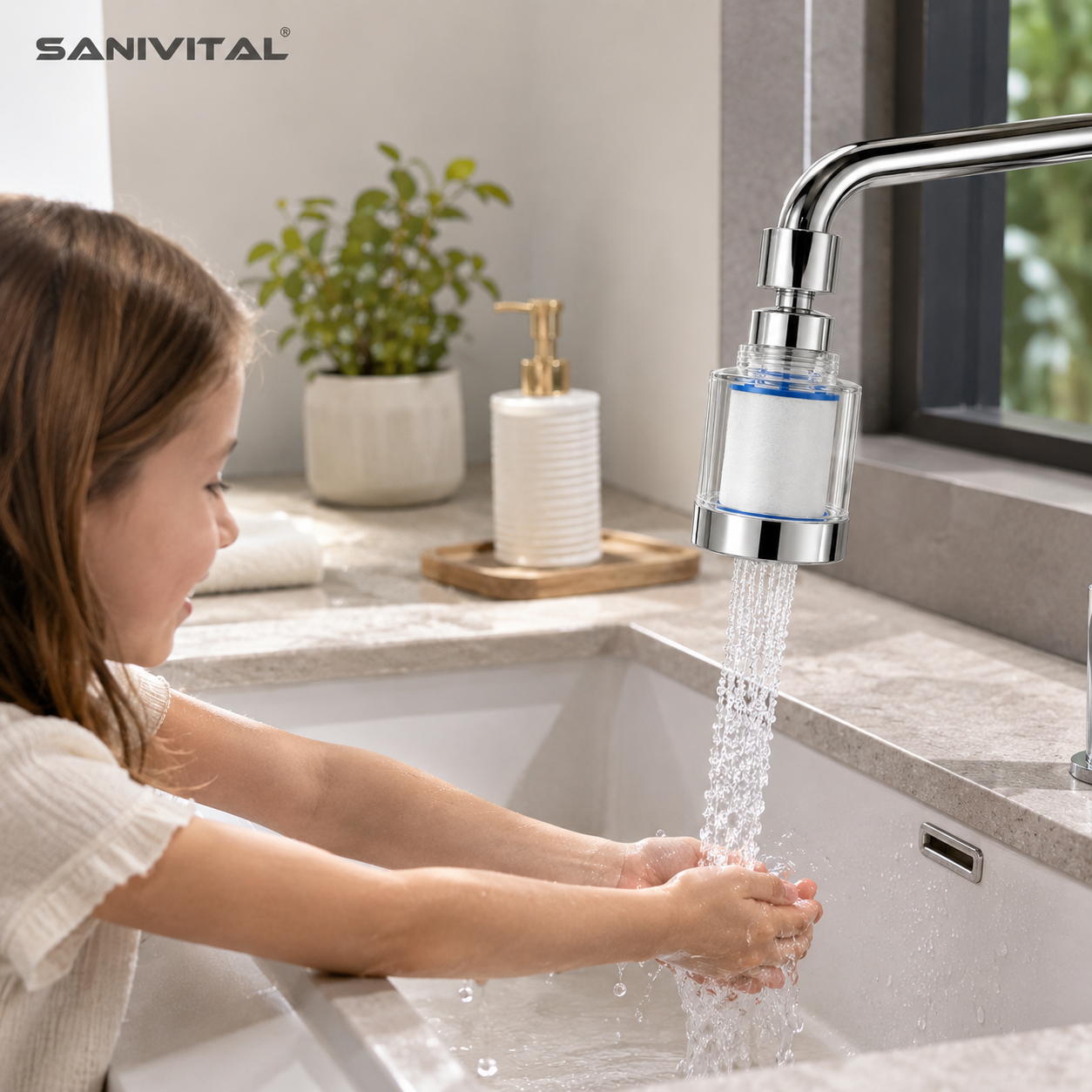 SANIVITAL Faucet Water Filter  - Home Bathroom Water Filter recensione e prezzo