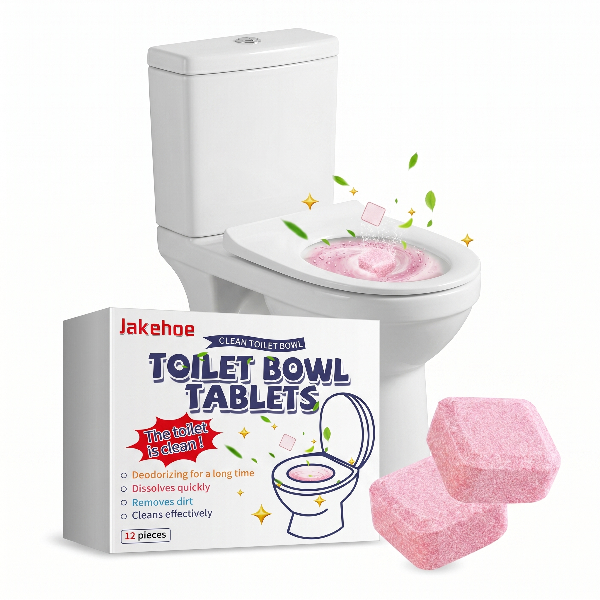 12pcs Toilet Cleaning Tablet R - Home Bathroom With Urinal recensione e prezzo